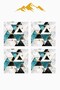 Digital Printed Soft Textured 4-Piece Throw Pillow Cover Set Krl0167 - 3