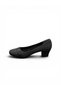 Women's Thick Heeled Evening Dress Shoes with Stone Detail Heeled Shoes - 4