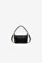 Black Matte Bag with Star Embroidery Detail