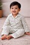 Bird Pattern Muslin Khadi Cotton Kids Night Suit - 4