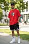 Streetwear Red Combination 2-Piece Set