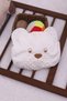 Welsoft Baby Diaper Set with Teddy Bear Embroidery and Pillows - Cream - 4