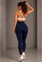 Women's High Waist Gathering Leggings with Pockets, Flexible Fit, Casual - 5