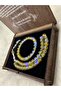 Thermal Stone Prayer Beads & Bracelet Set Special Design Yellow - 3