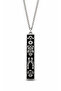 Ancient Greek Spirit Minimalist Necklace – Bohemian Men's Accessory Modern Geometric Design Steel Adjustable Chain - 3
