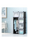 8 Cube DIY Plastic Cabinet Portable Modular Storage Organizer black