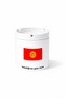 Country kg Kyrgyzstan Kyrgyzstan Flag Flag Printed Ashtray Ashtray Gift