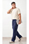 Men's Navy Blue Parachute Fabric Commando Pocketed Clip-On (Adjustable Leg) Baggy Sweatpants - 5