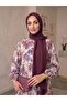Modal Cotton Summer Patterned Viscose Dress - Anti-Sweat Flowy Hijab Dress - 2