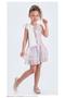 Glittery Collar Bowknot Girls' Dress