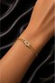 Cmjewelry Gurmet Gold Steel Bracelet