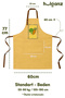 Kitchen Apron Set of 2 Stain-Resistant Water-Repellent Fabric Colorfast Print Fruit and Vegetable Patterned Double Kitchen Apron - 6