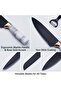 6-Piece Kitchen Knife Set in Premium Gift Box, Professional Chef Knives for Home Cooking, Elegant Marble-Style Handles, Sharp Blades for Meat, Vegetables and Fruit - 4