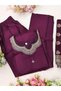 Purple Tesla Cotton Kurti Pant & Banarasi Dupatta Set - FFT8103 | Purple - 2