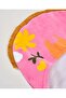 Children's Print Detailed Poncho Towel Pink - 4