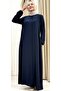New Season Embroidered Ferace Tesettür Women's Outerwear - 5