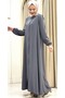 New Season Embroidered Ferace Tesettür Women's Outerwear - 3