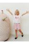 Girl's Striped Pink Bottom Top Set