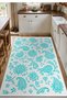 Sdt Fish Theme Patterned Modern Woven Base Decorative Carpet Mosso3485 - 3
