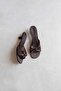 Tilda Women's Heeled Wrinkled Leather Sandals Brown - 2