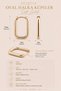 Gold Oval Earrings – Minimalist - Stylish & Everyday Wear Earrings - 5