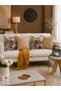 Leopard Beige Runner and Set of 4 Throw Pillow Covers Decorative Pillow - 4