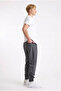 Men's Smoked Elastic Leg Parachute Flexible Jogger Pants with Zipper Pockets - 2