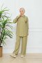 Snap Fastener Silk Cupra Set - Olive - 4