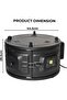 Home Type Round Toaster Oven Multifunction Electric Turkey Roaster Oven for Toasting/Baking/Broiling (35L) - 3