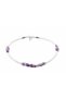 Amethyst Natural Stone Necklace – Women's Minimal Boho Jewelry, Elegant Necklace, Natural Stone Zodiac Sign Necklace - 4