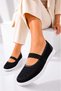 Ultra Comfortable Flexible Sole Mesh Detailed Daily Women's Ballerina Shoes