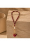 Burgundy / Red Crystal Glass Beaded Rose Prayer Beads 99 Pieces