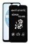 Realme C21 Compatible Anti-Static Dust-Repellent Tempered Screen Protector Glass with Frame