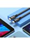 Hoco X14 - Double speed PD Fast Charging And Data Transmittion Cable (20W - 2.4A - 3M), USB-C To Lightning Plug, Compatible With Apple iPhone iPad Airpods - Black - 3