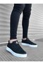 BA0104 Lace-up Black Skin Sports Classic Men's Shoes - 3