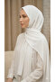 Thin Medina Silk, White Shawl - 2