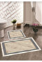 Non-Slip Base Washable Digital Print Bath Mat, Toilet Set