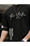 Product Name: Men's Oversize Printed White T-Shirt – the Boston - 3
