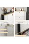 3 Tier Shoe Storage, Shoe Rack Narrow, Hall Shoe Storage Cabinet, Adjustable Partition Wooden Shoe Cabinet, Perfect for Narrow Entrance, Hallway, Living Room, Bedroom - 4