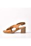 Diandra Women's Genuine Leather Heeled Sandals 2213