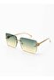 New Season Trend Green Women's Sunglasses - 2