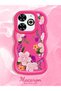 Infinix Smart 8 Plus Compatible Case Camera Protector Red Silicone Couple Phone Case Floral Pattern - 2