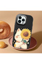 iPhone 12 Pro Max Compatible Case with Camera Protection Black Silicone Couple Phone Case with Cat Pattern - 2