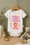 Baby Bodysuit with Princess Print, 100% Cotton Short Sleeve Bodysuit (Newborn & Infant)