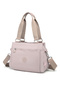 Medium Size Multi-Pocket Waterproof Lightweight Crinkle Fabric Women's Shoulder Bag Sand - 2