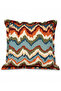 Zigzag Patterned Inner-Filled Throw Pillow - 2
