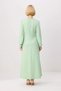 Women's Maxi Dress Crew Neck Long Sleeve A-Line Cut Linen Textured Unlined Daily Casual Modern - 5