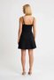 Women's Thin Straps Sweetheart Neckline Mini Dress with Open Waist Skater Cut Stretchy Woven Casual Comfortable Modern - 5