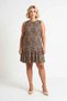 Women's Plus Size Sleeveless Crew Neck Mini Shift Dress Leopard Pattern Camisole Fabric Casual Comfortable - 4