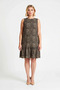 Women's Plus Size Sleeveless Crew Neck Mini Shift Dress Leopard Pattern Camisole Fabric Casual Comfortable - 4